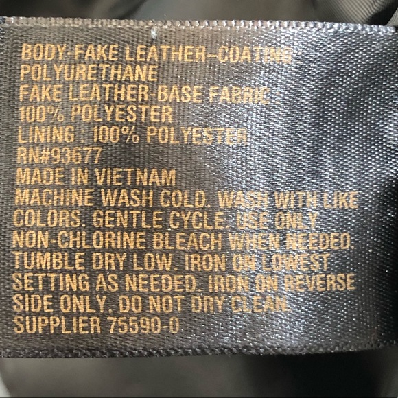 Worthington Burgundy Soft Faux Leather Jacket - Picture 7 of 7